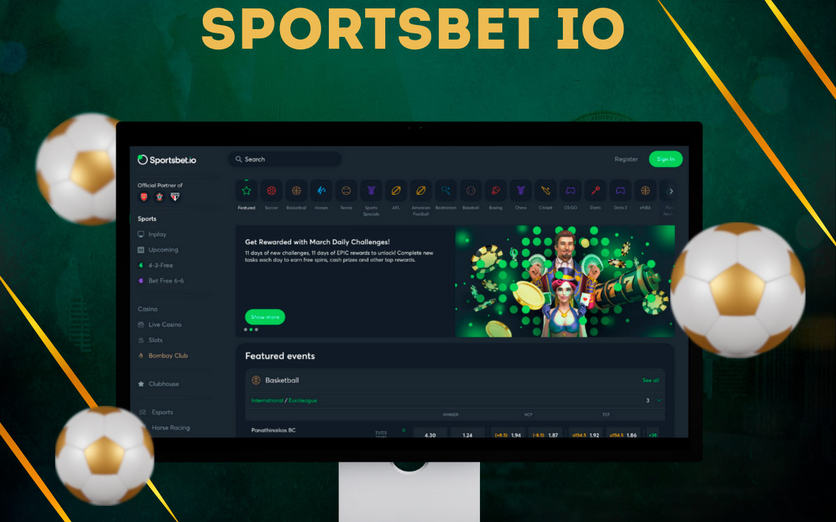 Sportsbet.io is an online sports betting bookmaker